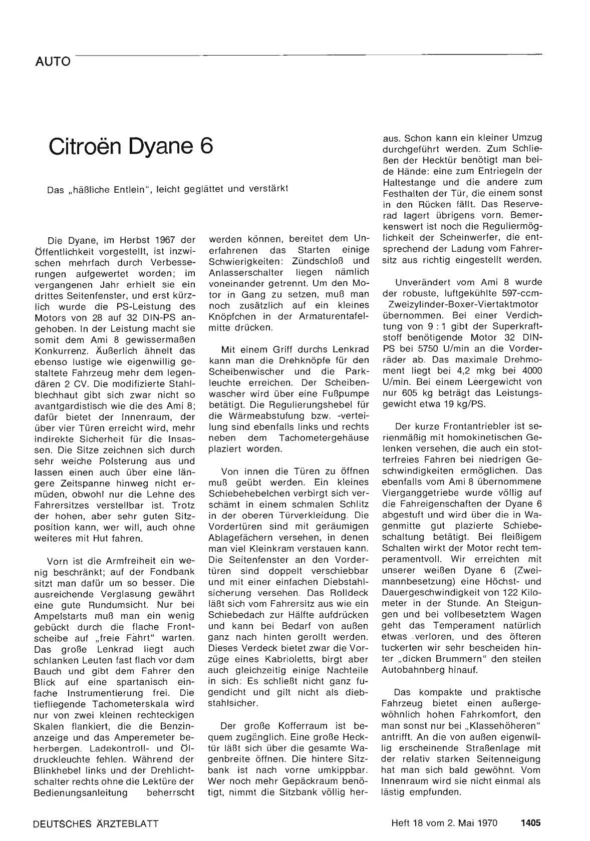 Vorschauseite 1: Citroön Dyane 6