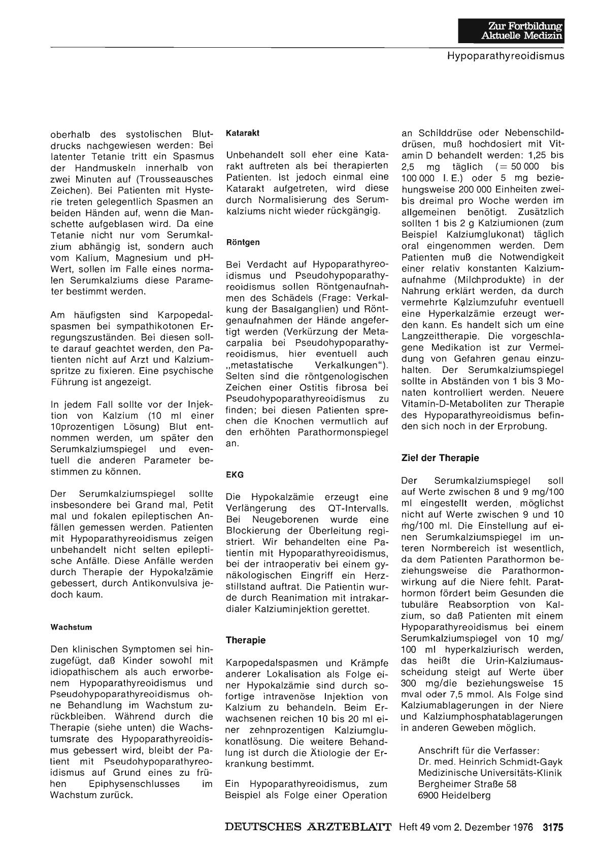 Vorschauseite 1: Klinik und Therapie des primären Hyperparathyreoidismus