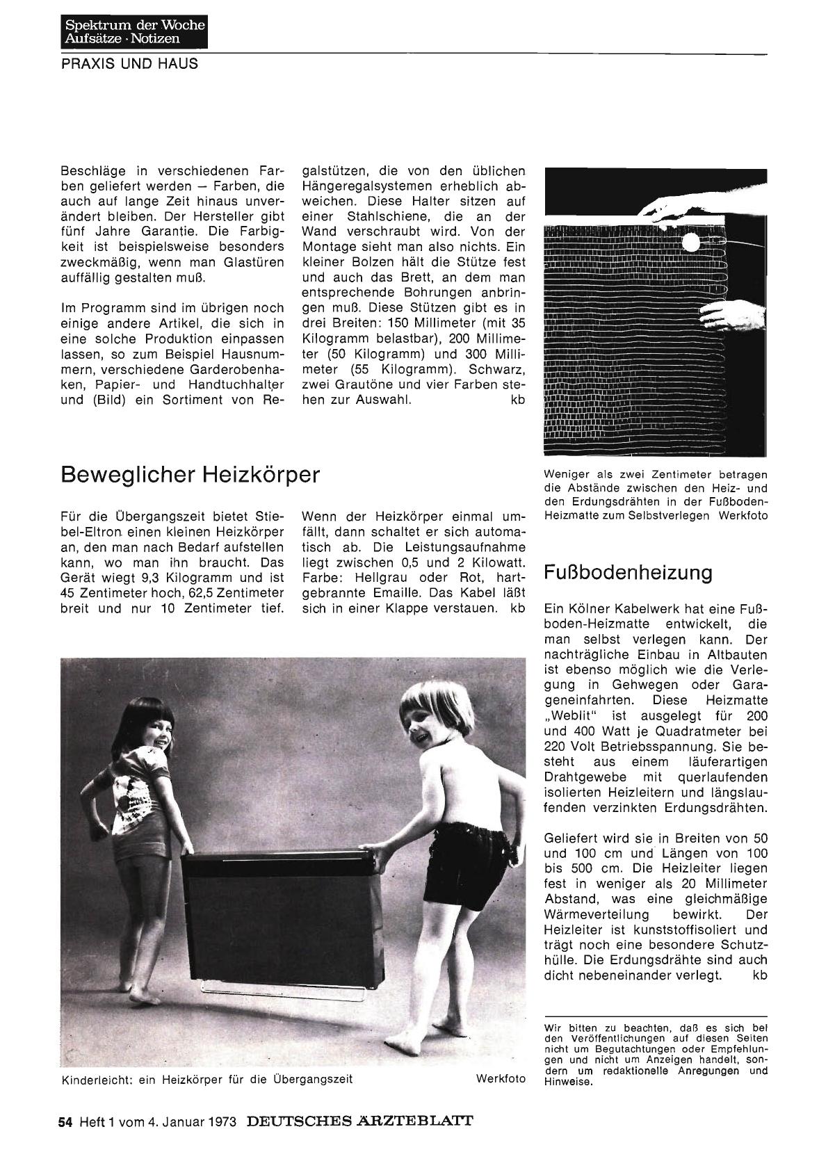 Vorschauseite 1: Beweglicher Heizkörper
