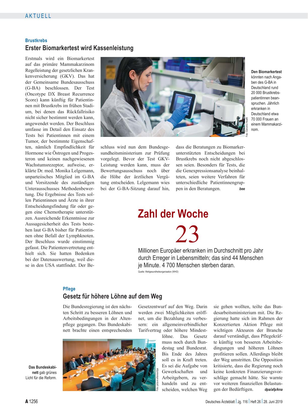 Vorschauseite 1: Zahl der Woche 23