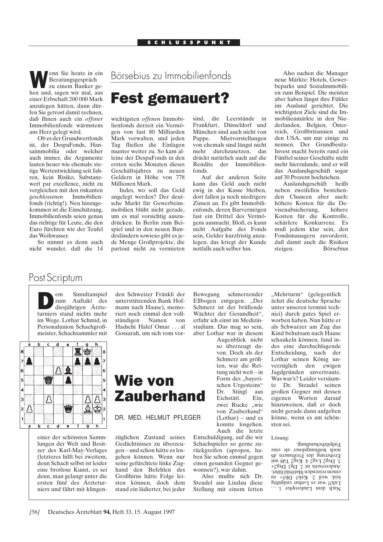 Vorschauseite 1: Börsebius zu Immobilienfonds: Fest gemauert?