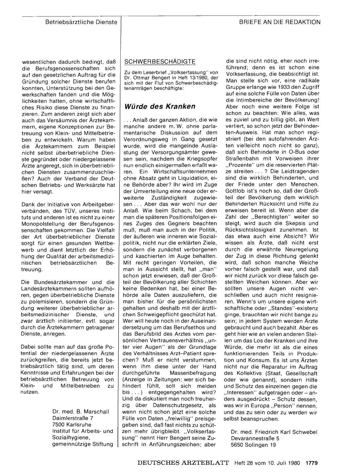 Vorschauseite 1: SCHWERBESCHÄDIGTE: Würde des Kranken