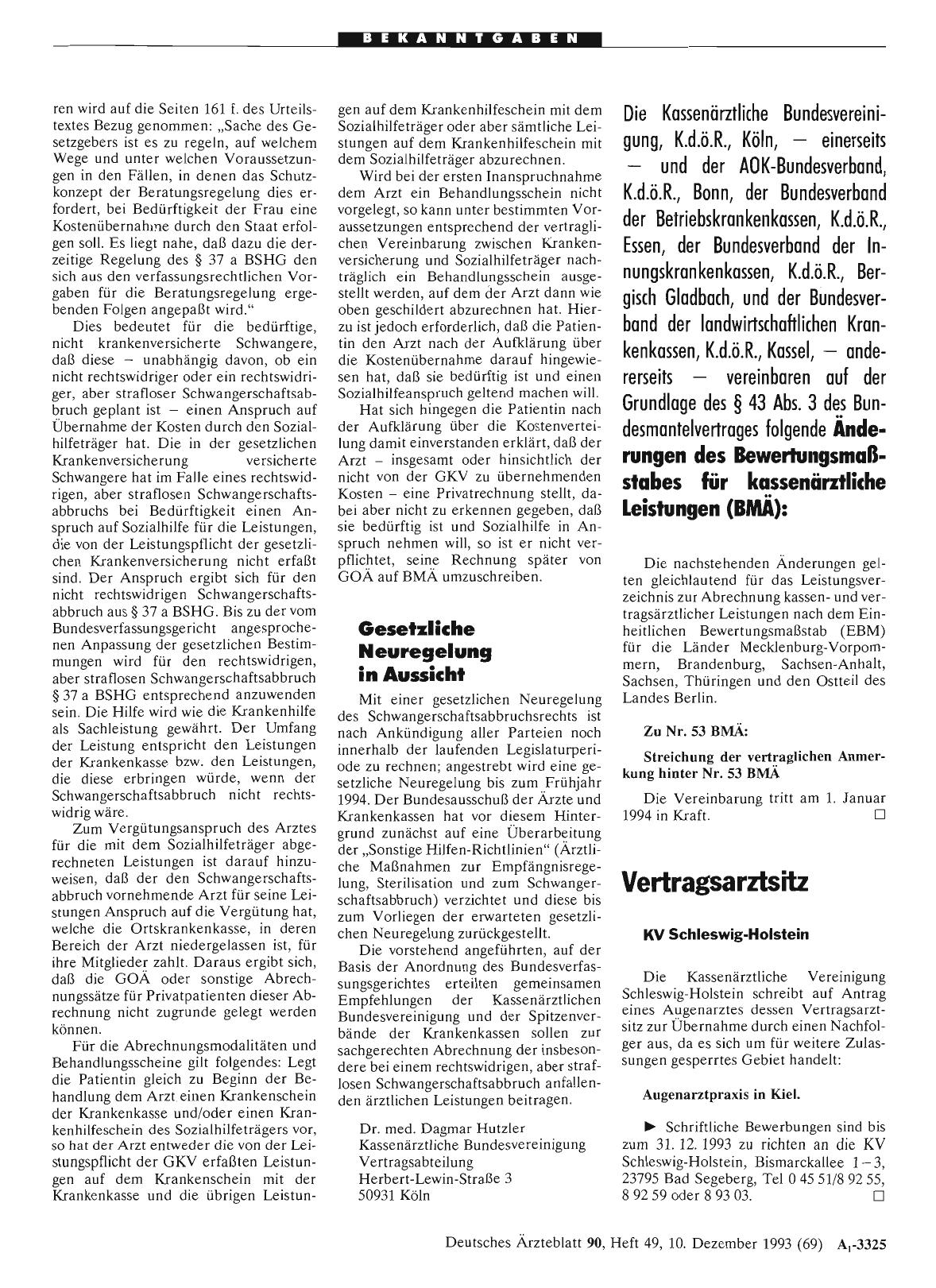 Vorschauseite 1: Vertragsarztsitz