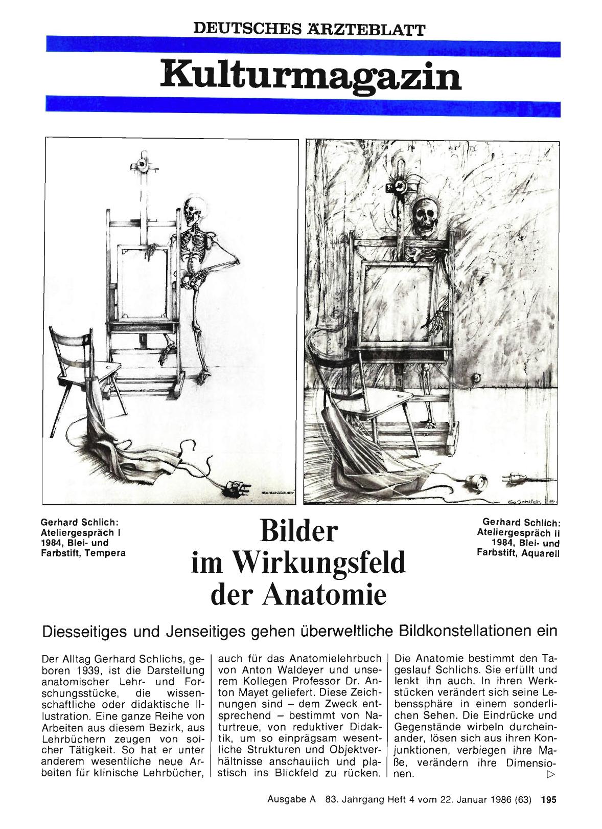 Vorschauseite 1: Bilder im Wirkungsfeld der Anatomie