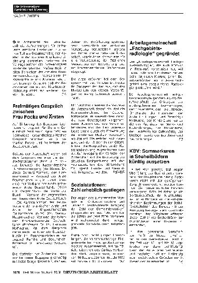 Vorschauseite 1: Sozialstationen: Zahl erheblich gestiegen