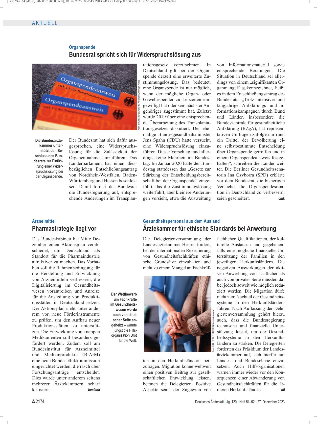 Vorschauseite 1: Arzneimittel: Pharmastrategie liegt vor