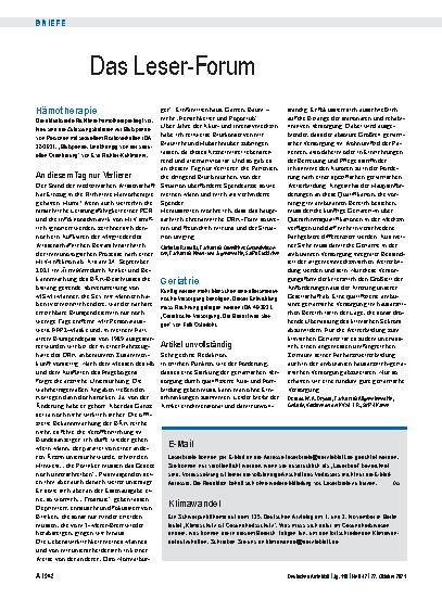 Vorschauseite 1: Geriatrie: Artikel unvollständig