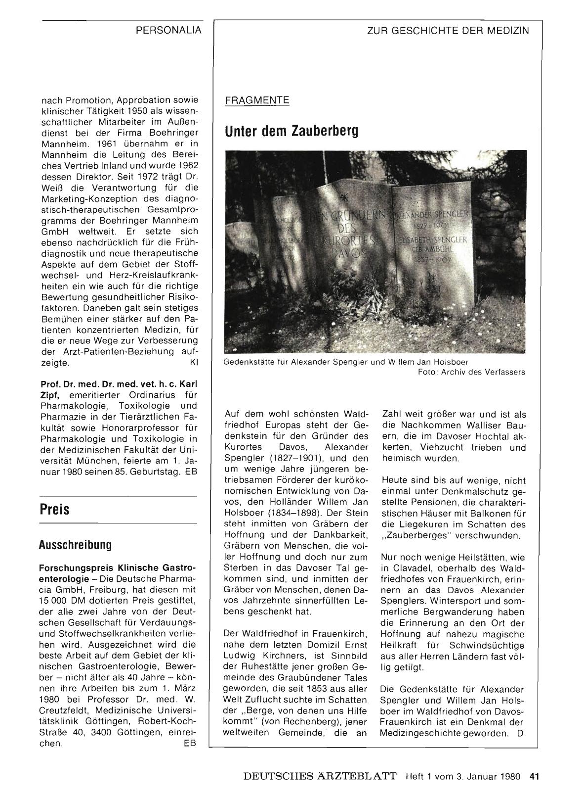 Vorschauseite 1: Fragmente: Unter dem Zauberberg