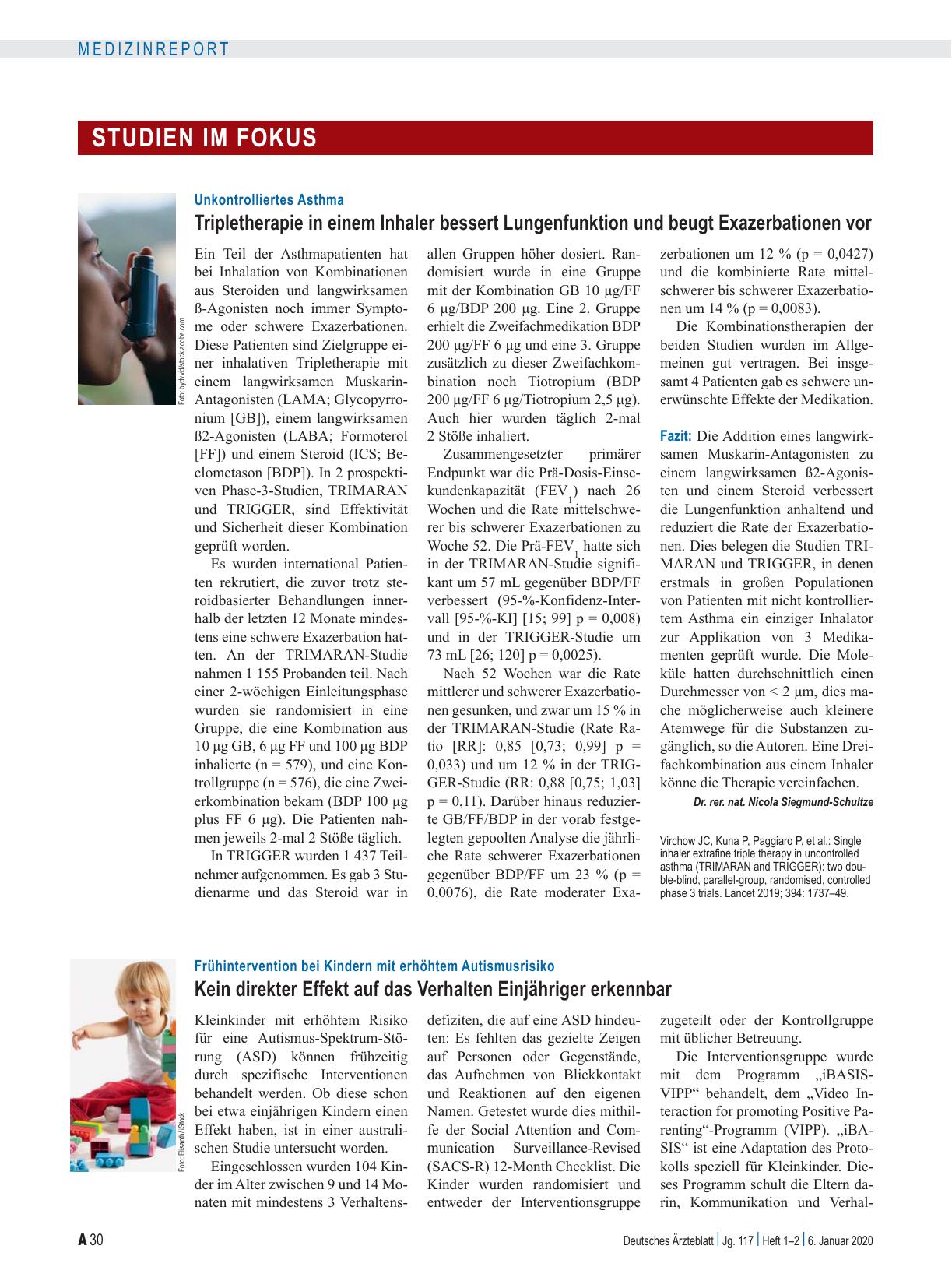 Vorschauseite 1: Frühintervention bei Kindern mit erhöhtem Autismusrisiko: Kein direkter Effekt auf das Verhalten Einjähriger erkennbar