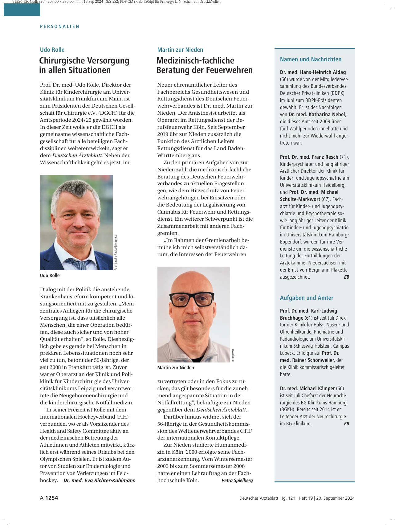 Vorschauseite 1: Udo Rolle: Chirurgische Versorgung in allen Situationen
