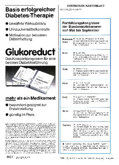 Vorschauseite 1: Fortbildungskongresse der Bundesärztekammer von Mai bis September