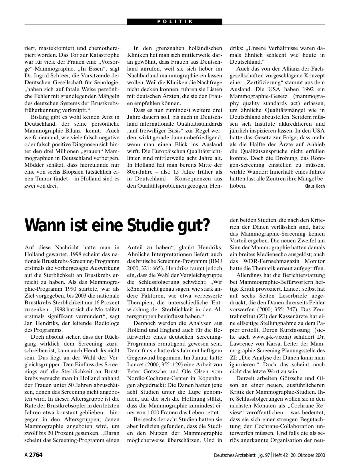 Vorschauseite 1: Wann ist eine Studie gut?