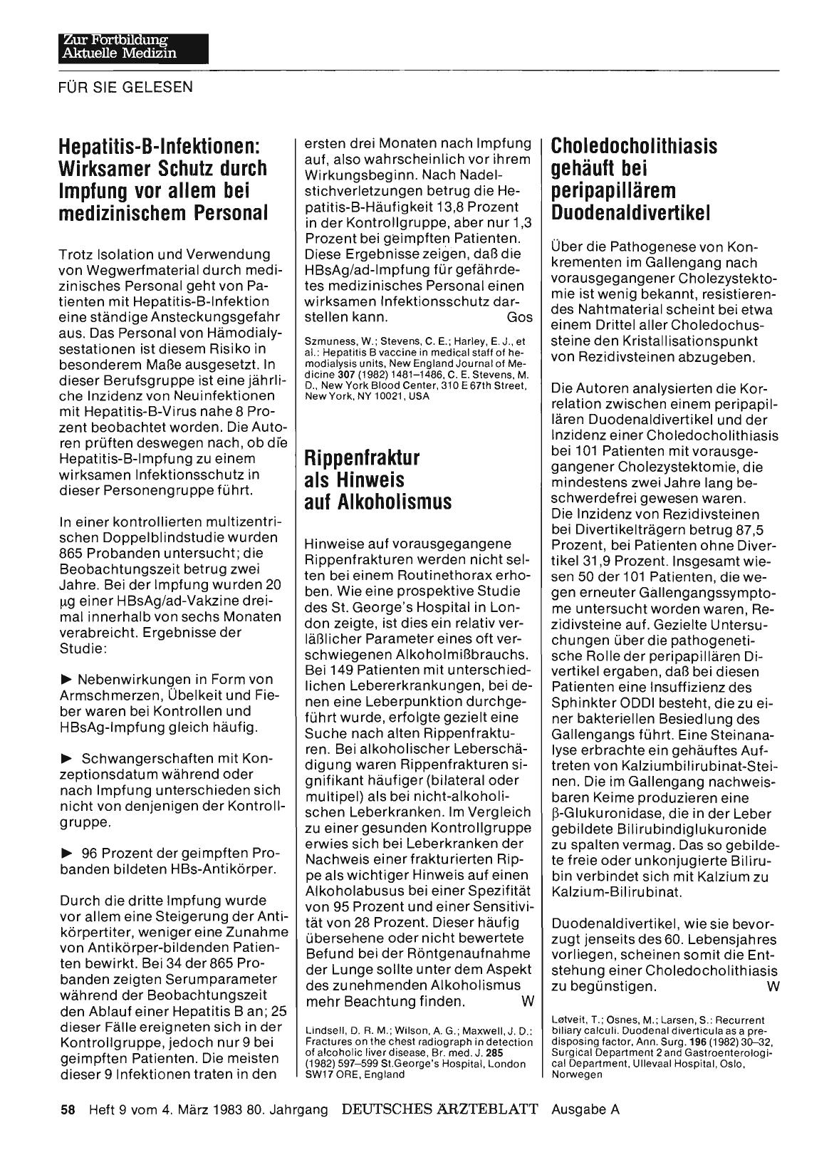 Vorschauseite 1: Rippenfraktur als Hinweis auf Alkoholismus