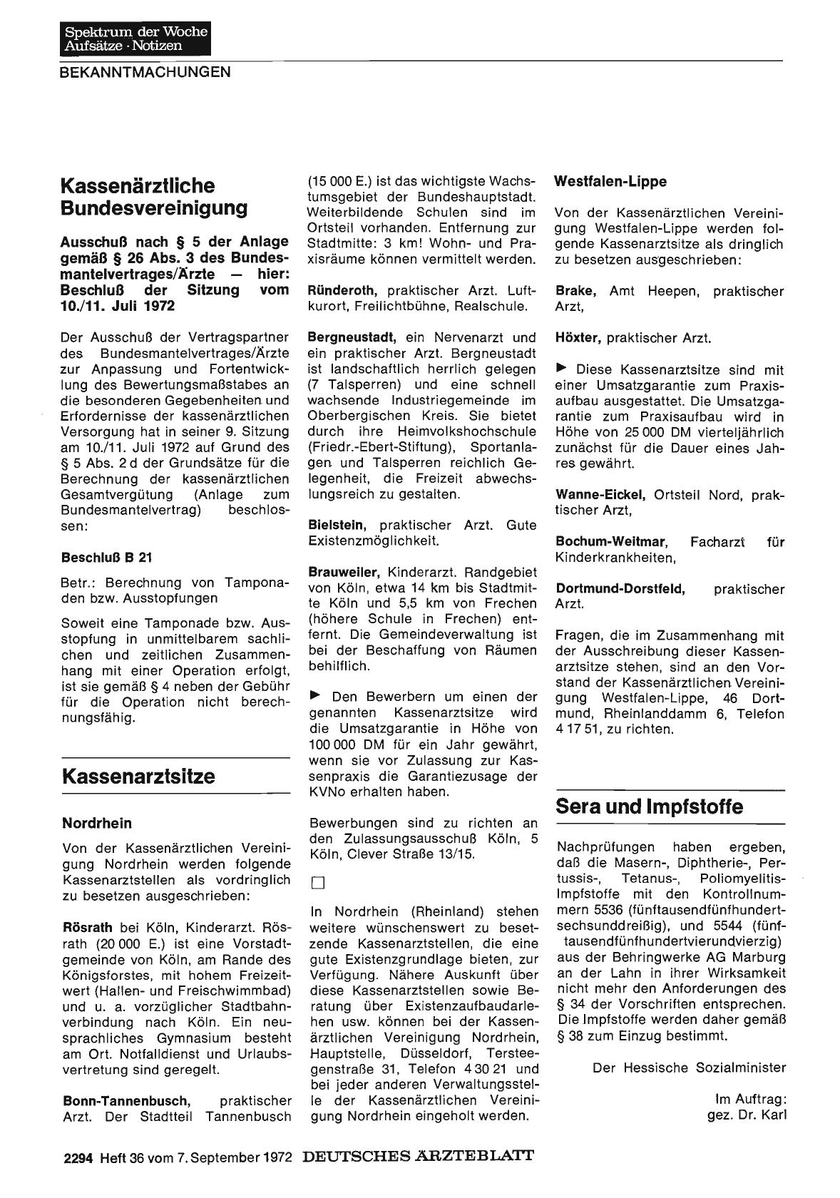 Vorschauseite 1: Kassenärztliche Bundesvereinigung