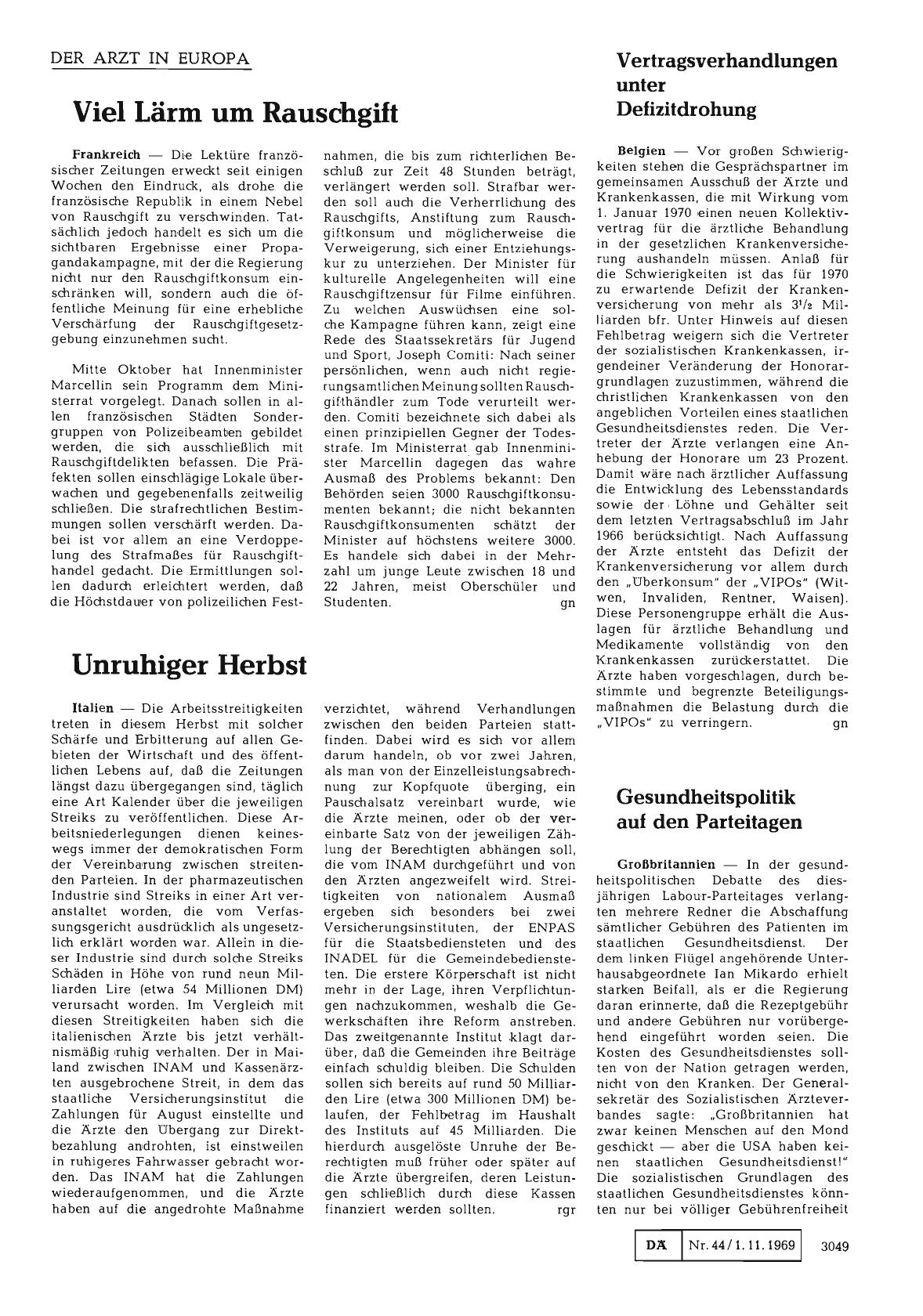Vorschauseite 1: Gesundheitspolitik auf den Parteitagen