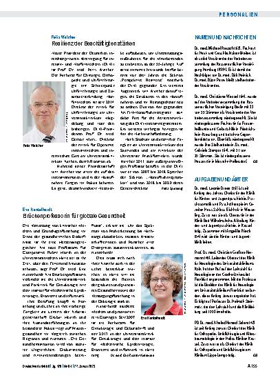 Vorschauseite 1: Namen und Nachrichten