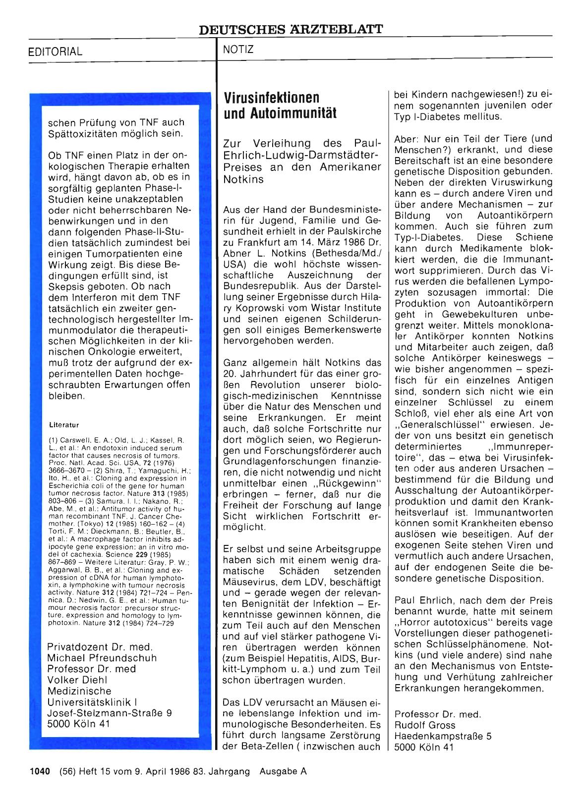 Vorschauseite 1: Virusinfektionen und Autoimmunität