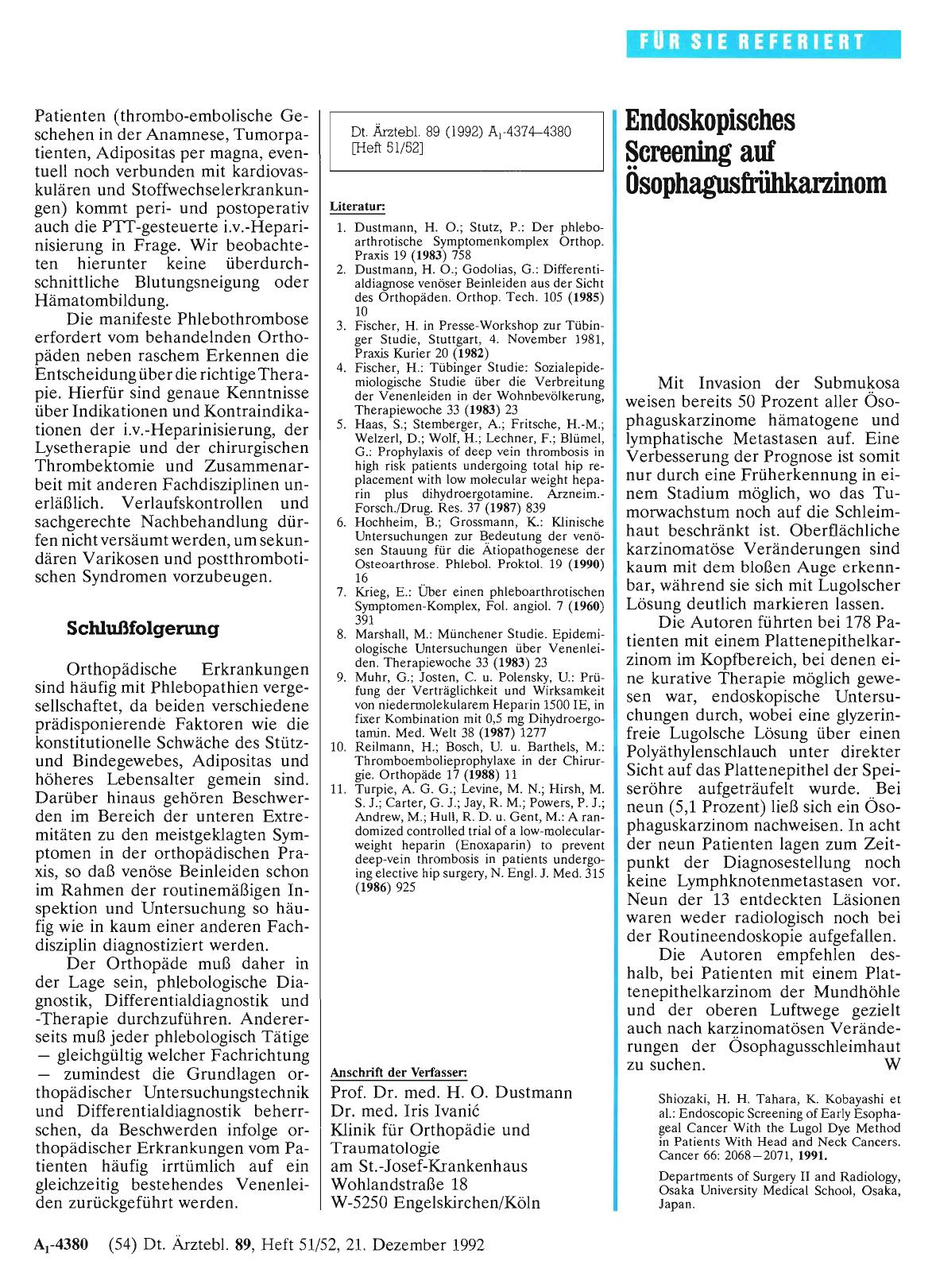 Vorschauseite 1: Endoskopisches Screening auf Ösophagusfrühkarzinom