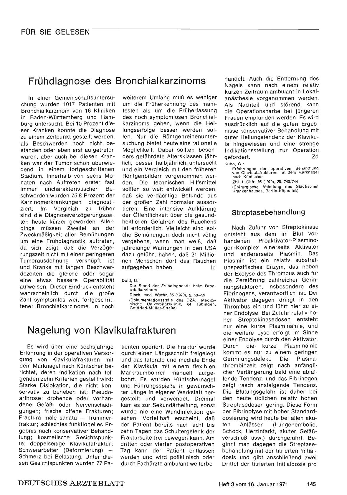 Vorschauseite 1: Nagelung von Klavikulafrakturen
