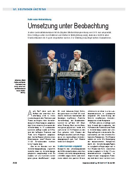 Vorschauseite 1: Reform der Weiterbildung: Umsetzung unter Beobachtung