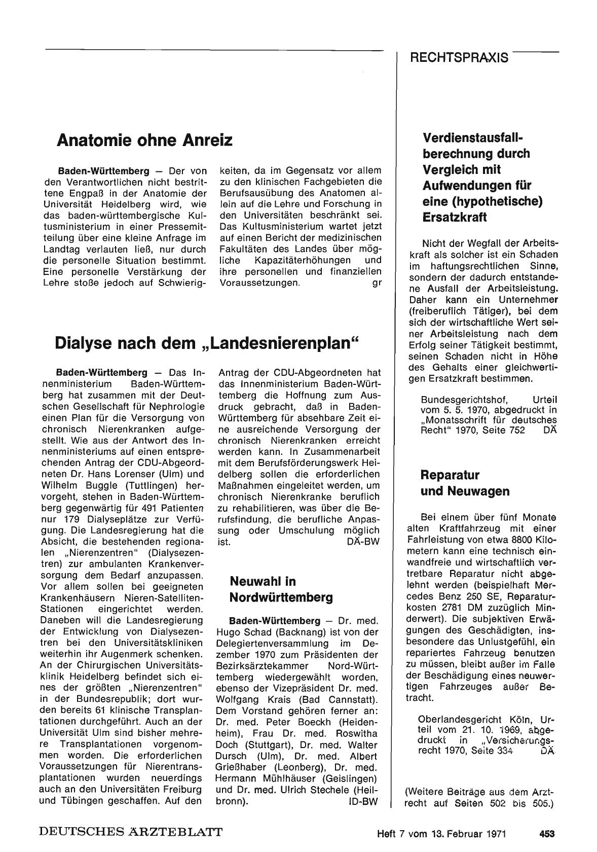 Vorschauseite 1: Dialyse nach dem „Landesnierenplan"