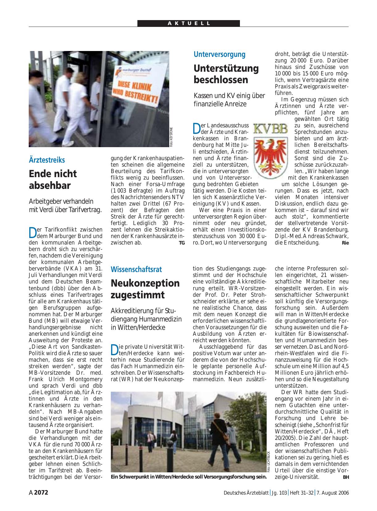 Vorschauseite 1: Wissenschaftsrat: Neukonzeption zugestimmt