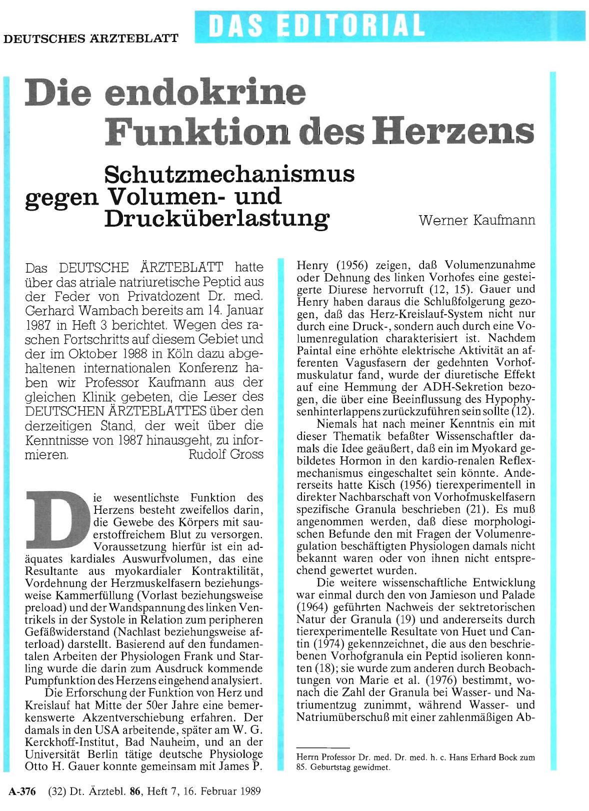 Vorschauseite 1: Die endokrine Funktion des Herzens