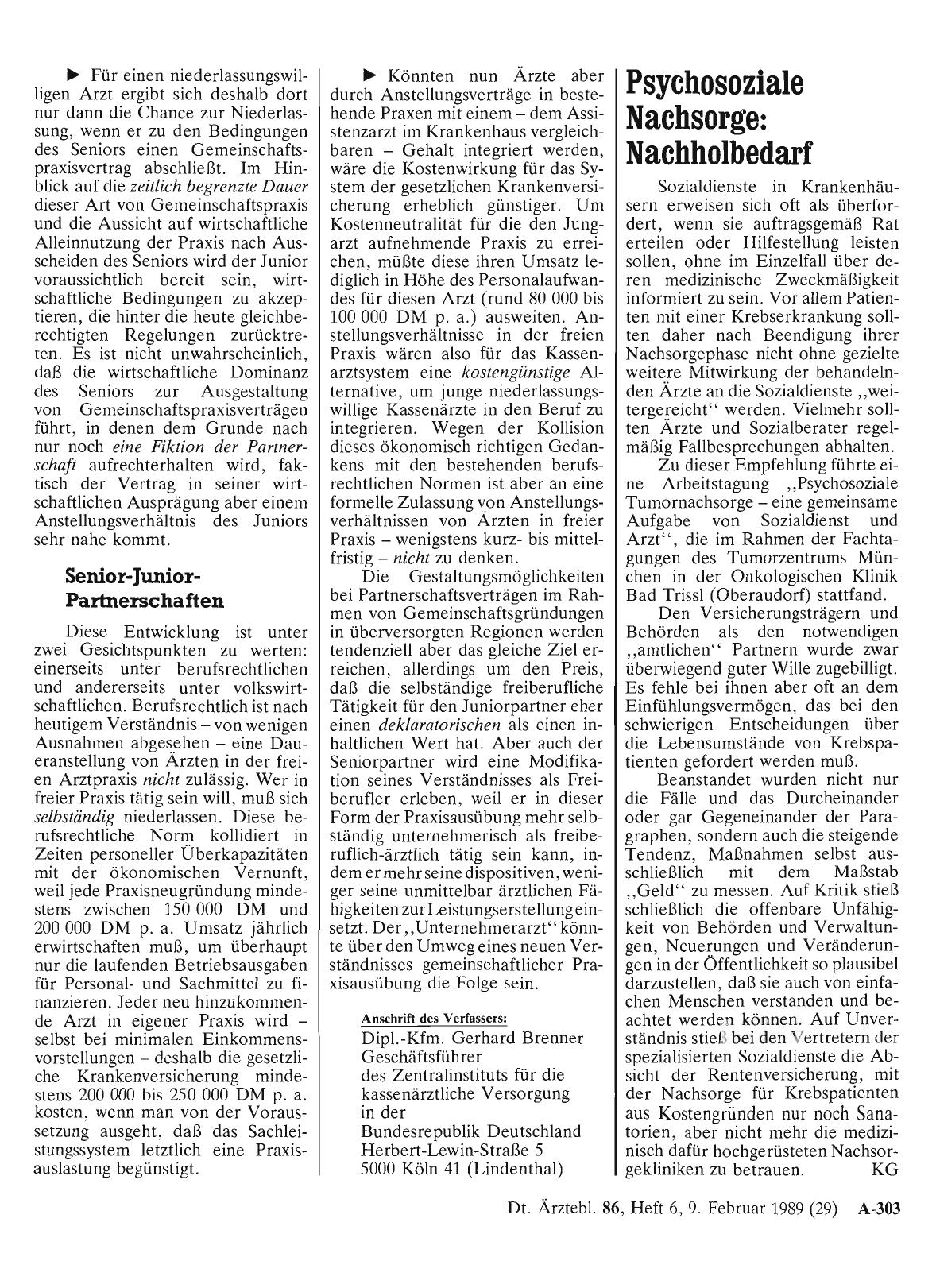 Vorschauseite 1: Psychosoziale Nachsorge: Nachholbedarf
