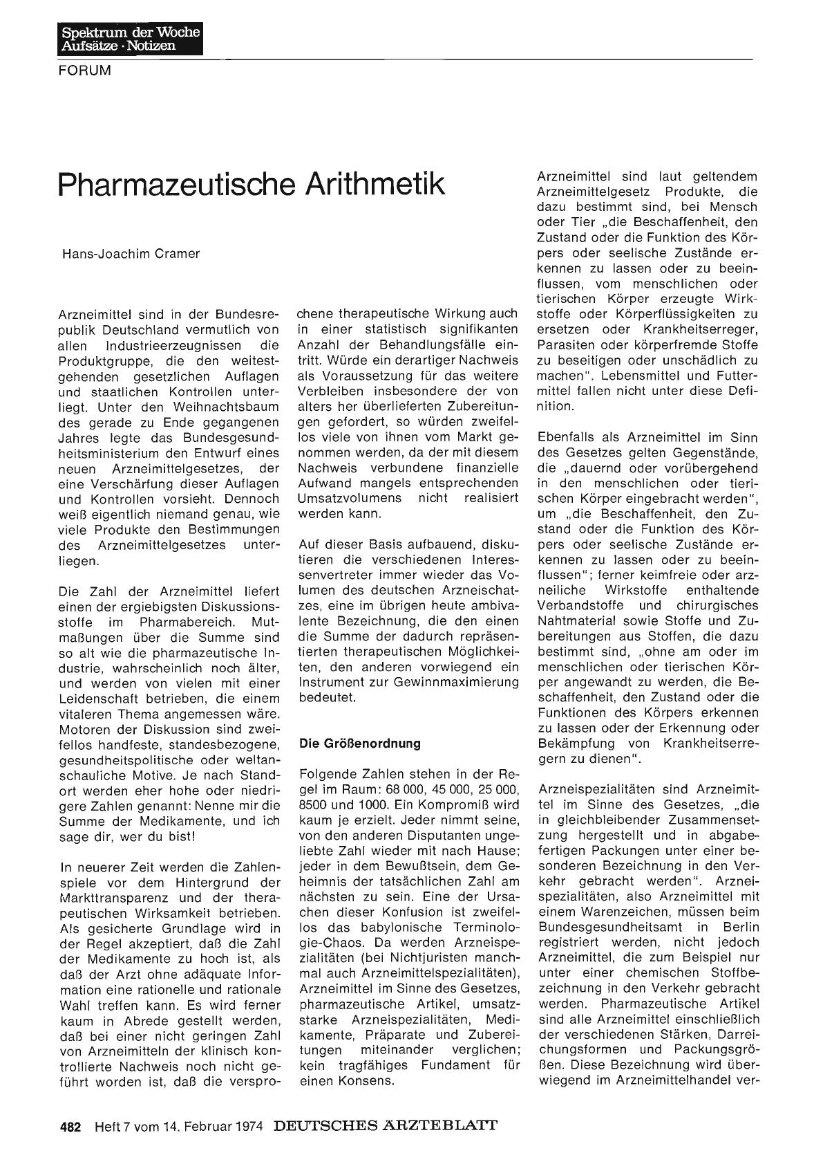 Vorschauseite 1: Pharmazeutische Arithmetik