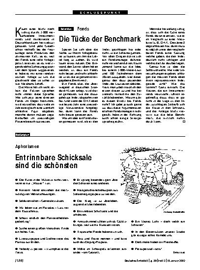 Vorschauseite 1: Fonds: Die Tücke der Benchmark