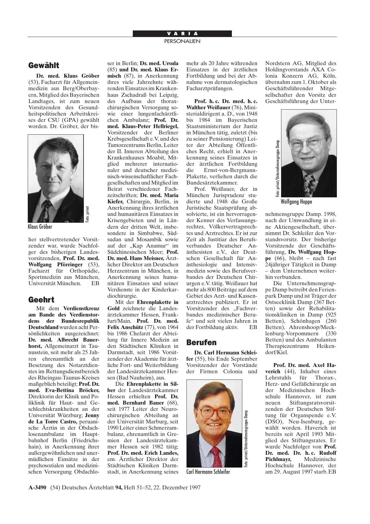 Vorschauseite 1: Geehrt