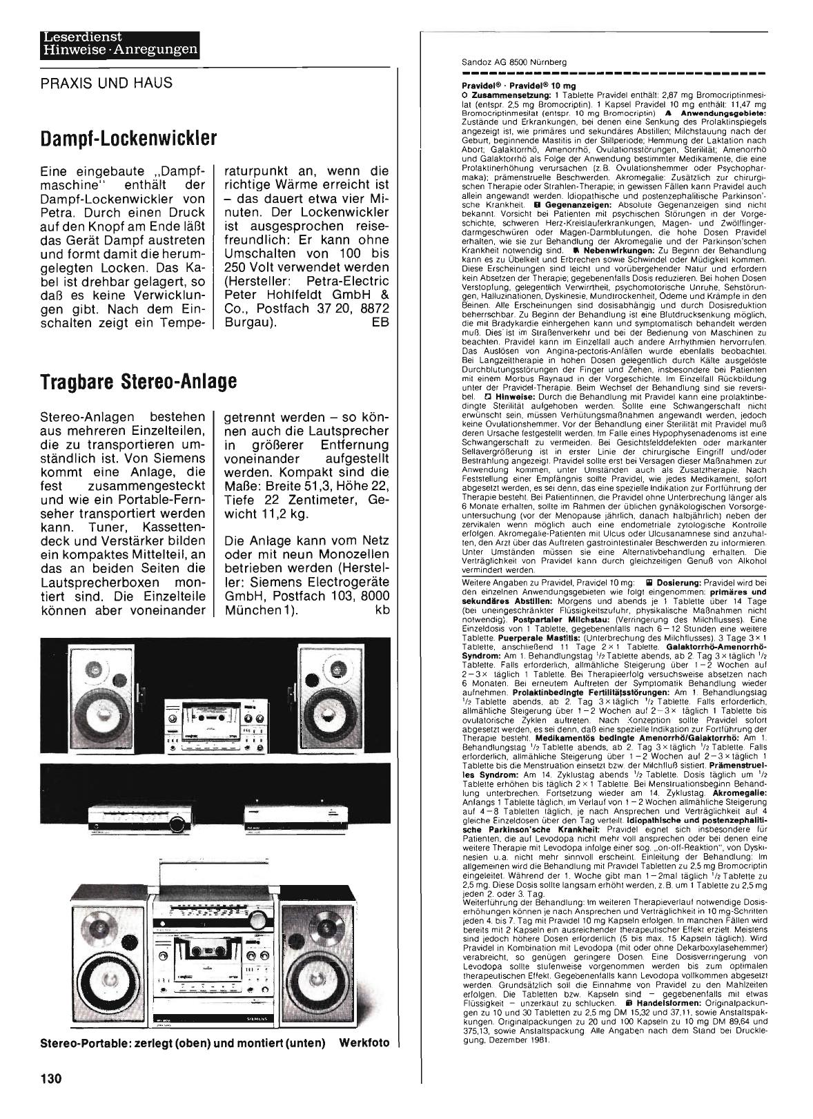 Vorschauseite 1: Tragbare Stereo-Anlage