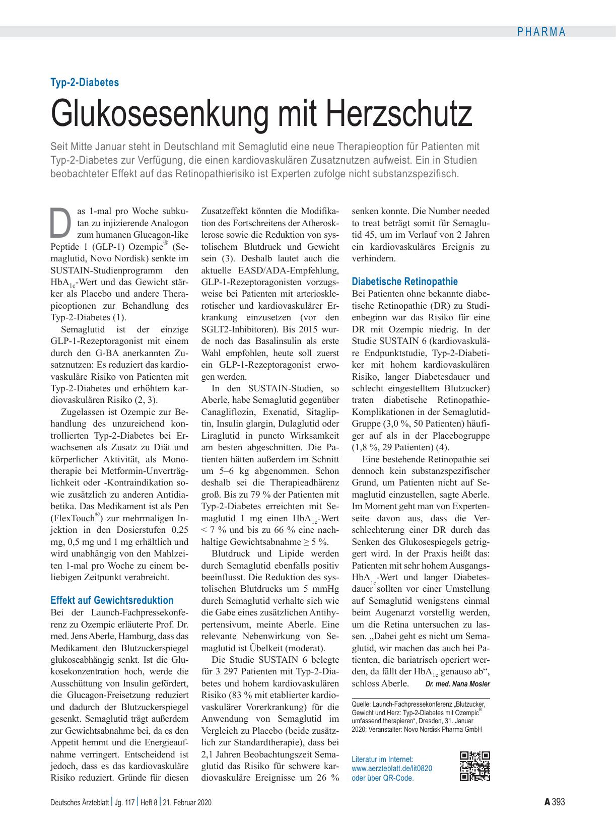 Vorschauseite 1: Typ-2-Diabetes: Glukosesenkung mit Herzschutz