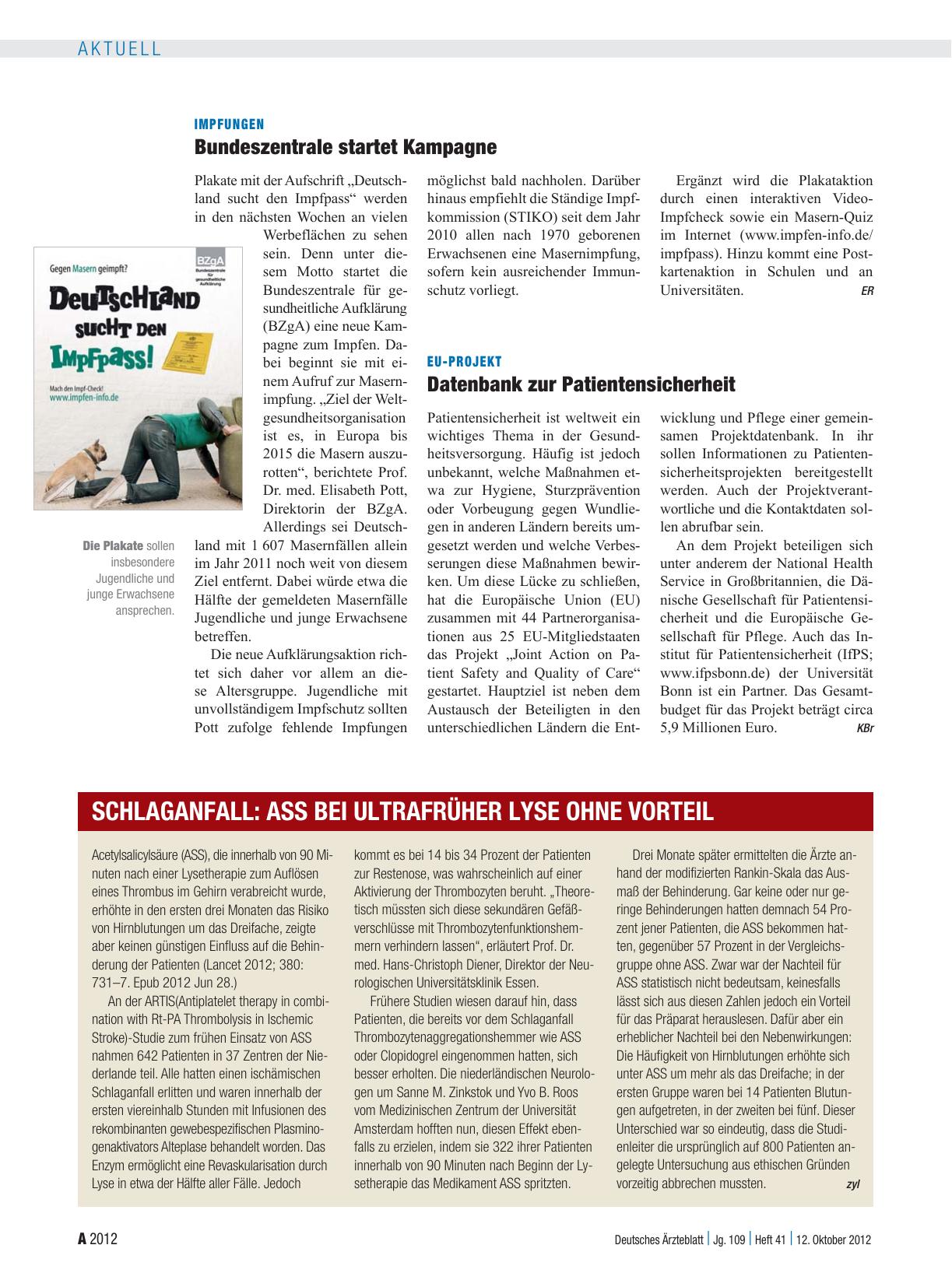 Vorschauseite 1: EU-Projekt: Datenbank zur Patientensicherheit