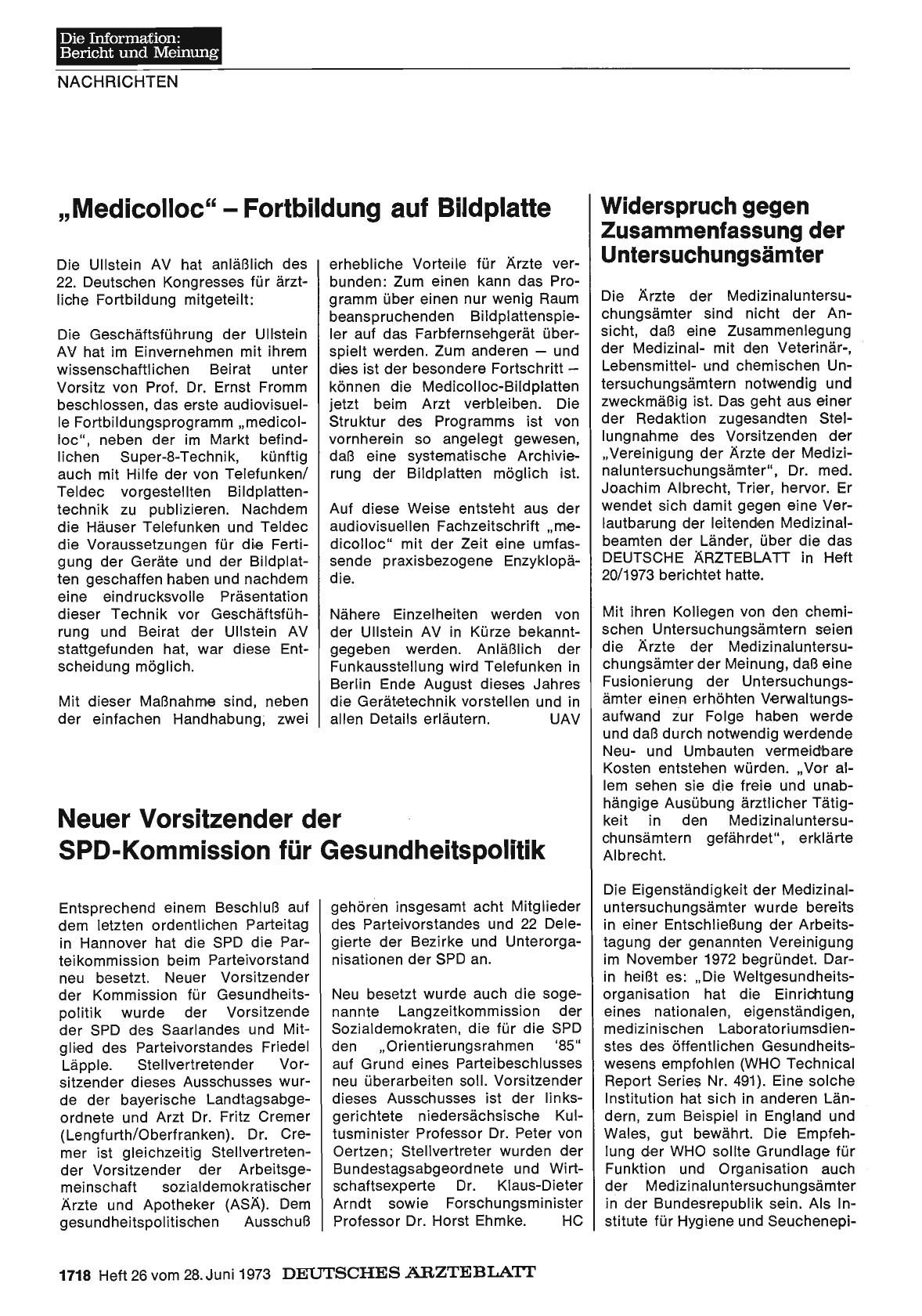 Vorschauseite 1: „Medicolloc" - Fortbildung auf Bildplatte