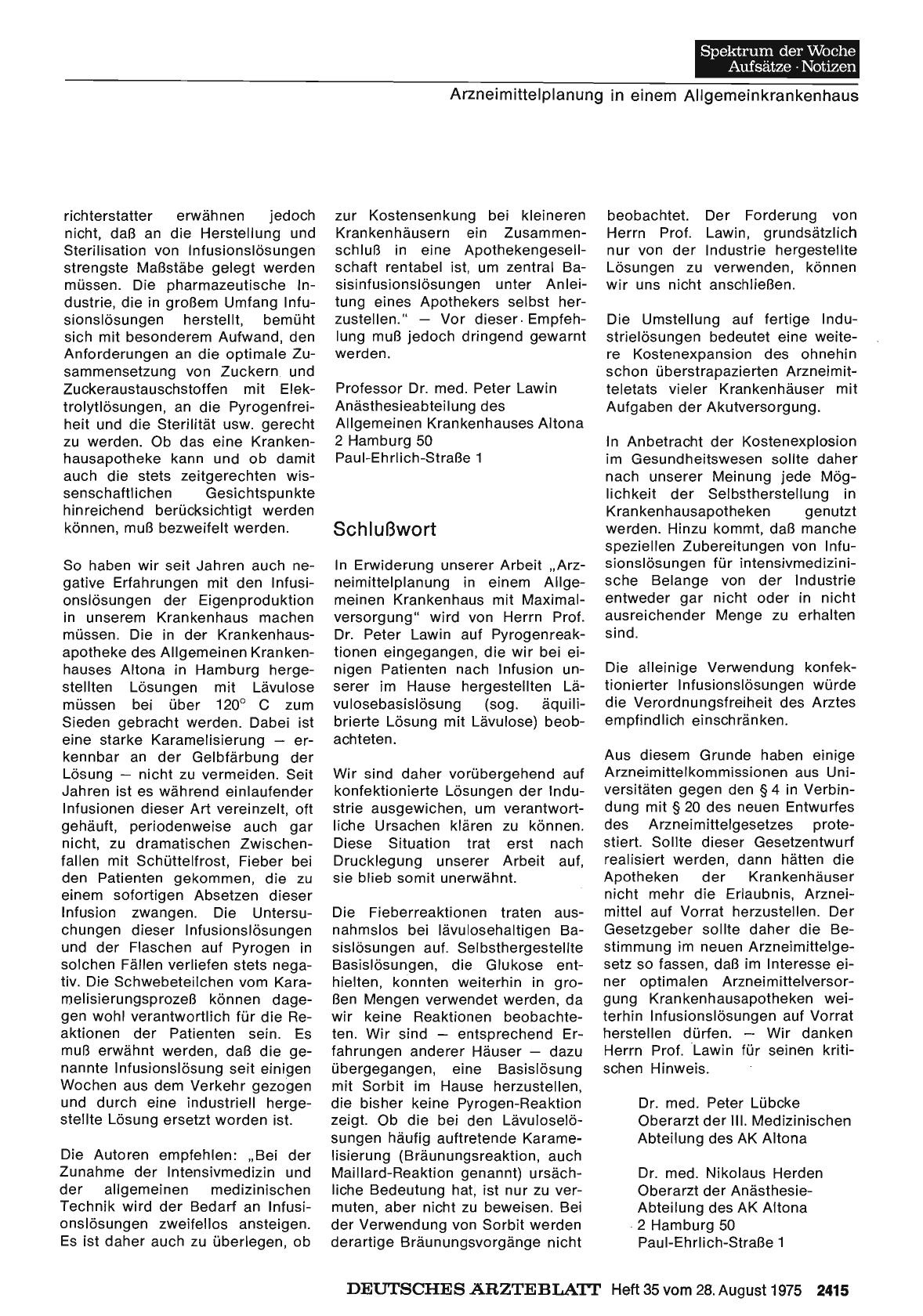Vorschauseite 1: Schlußwort