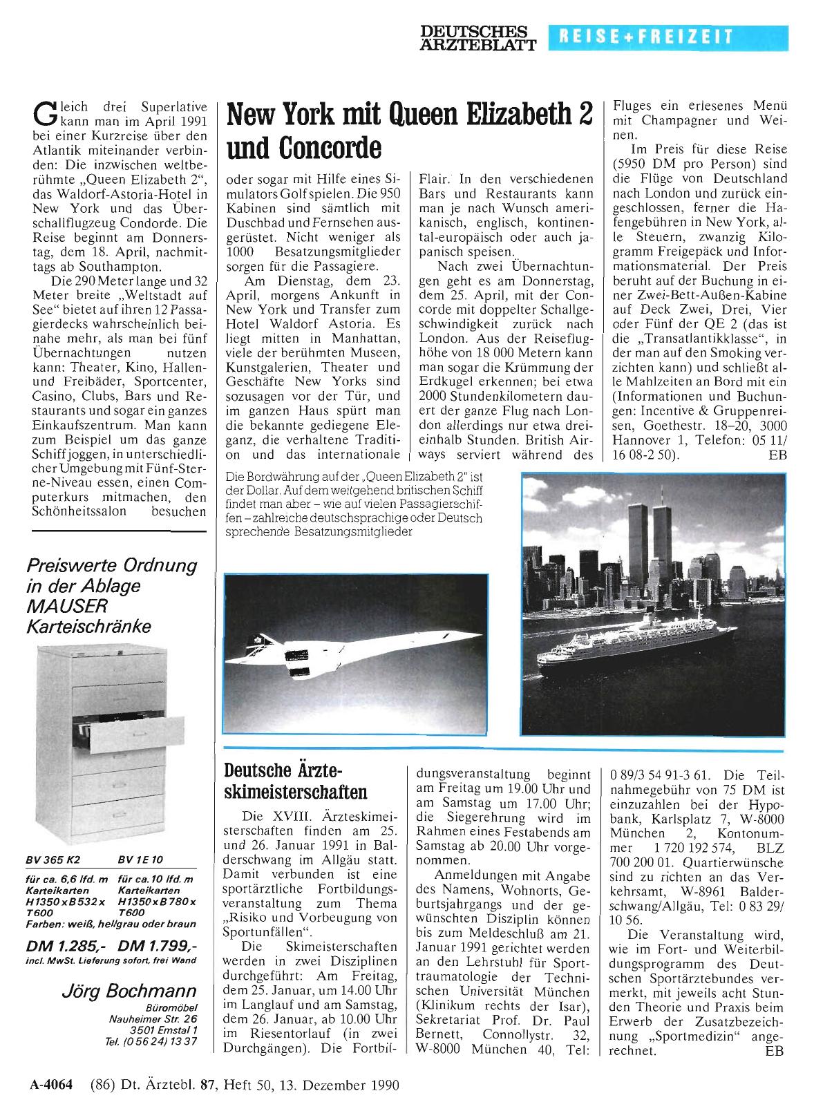 Vorschauseite 1: New York mit Queen Elizabeth 2 und Concorde
