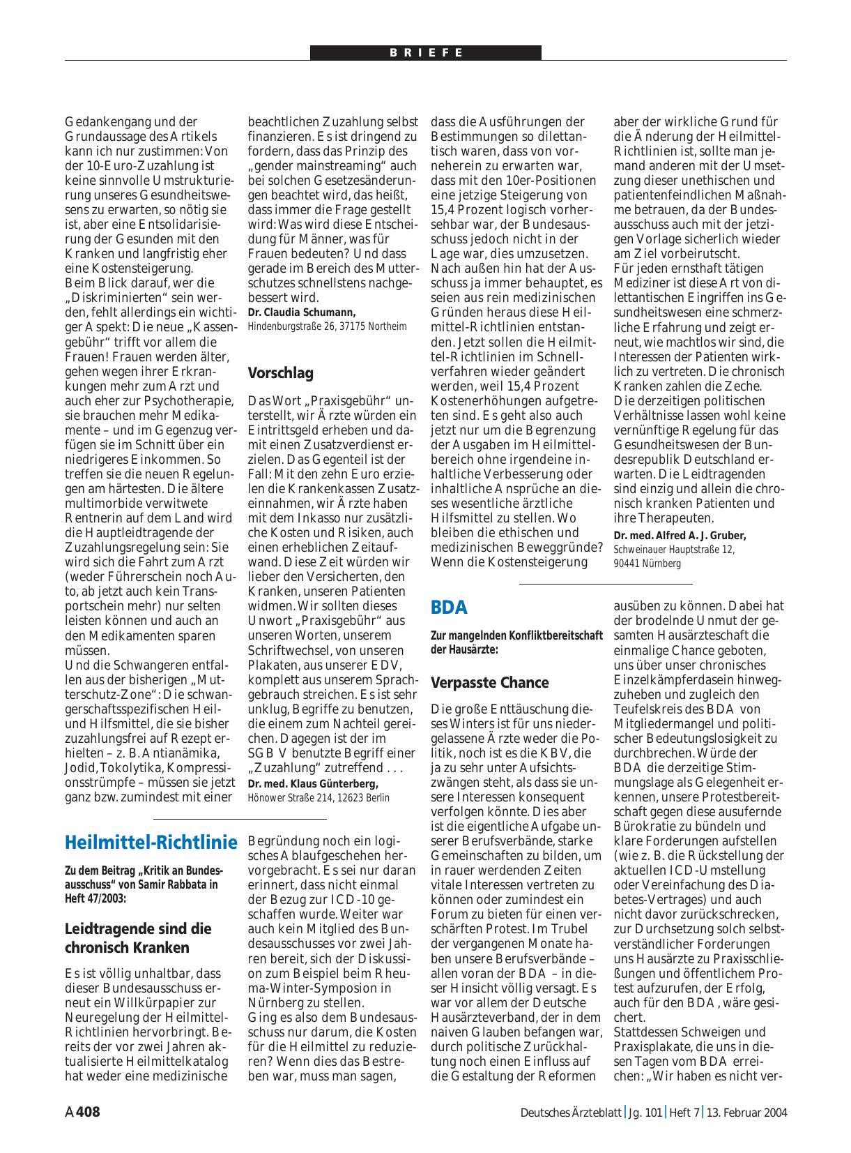 Vorschauseite 1: Zuzahlung: Vorschlag