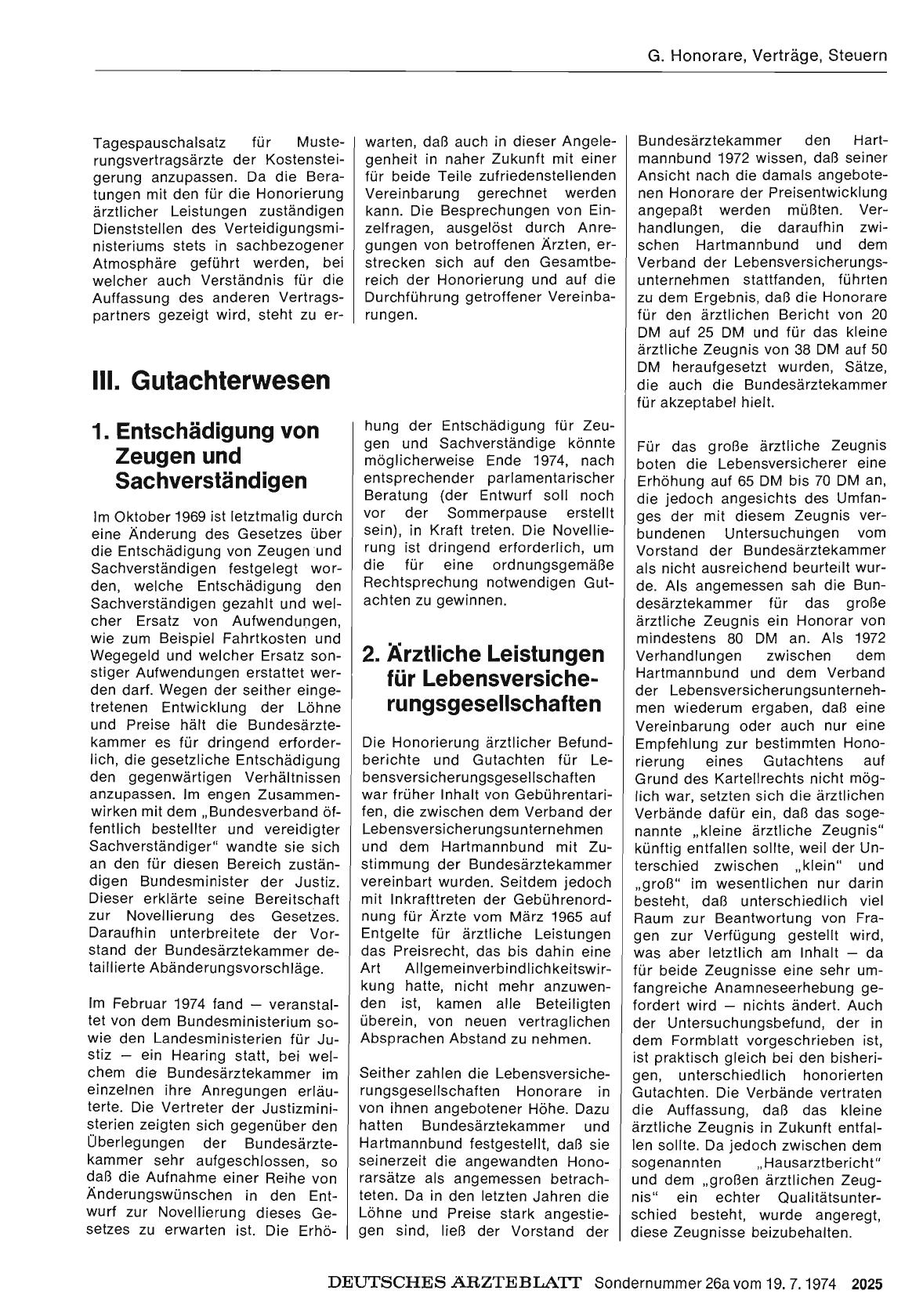 Vorschauseite 1: 2. Ärztliche Leistungen für Lebensversicherungsgesellschaften