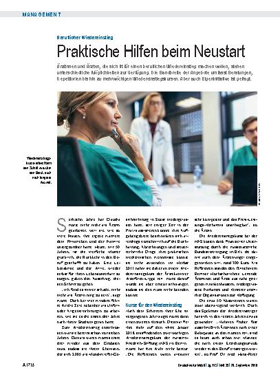 Vorschauseite 1: Beruflicher Wiedereinstieg: Praktische Hilfen beim Neustart