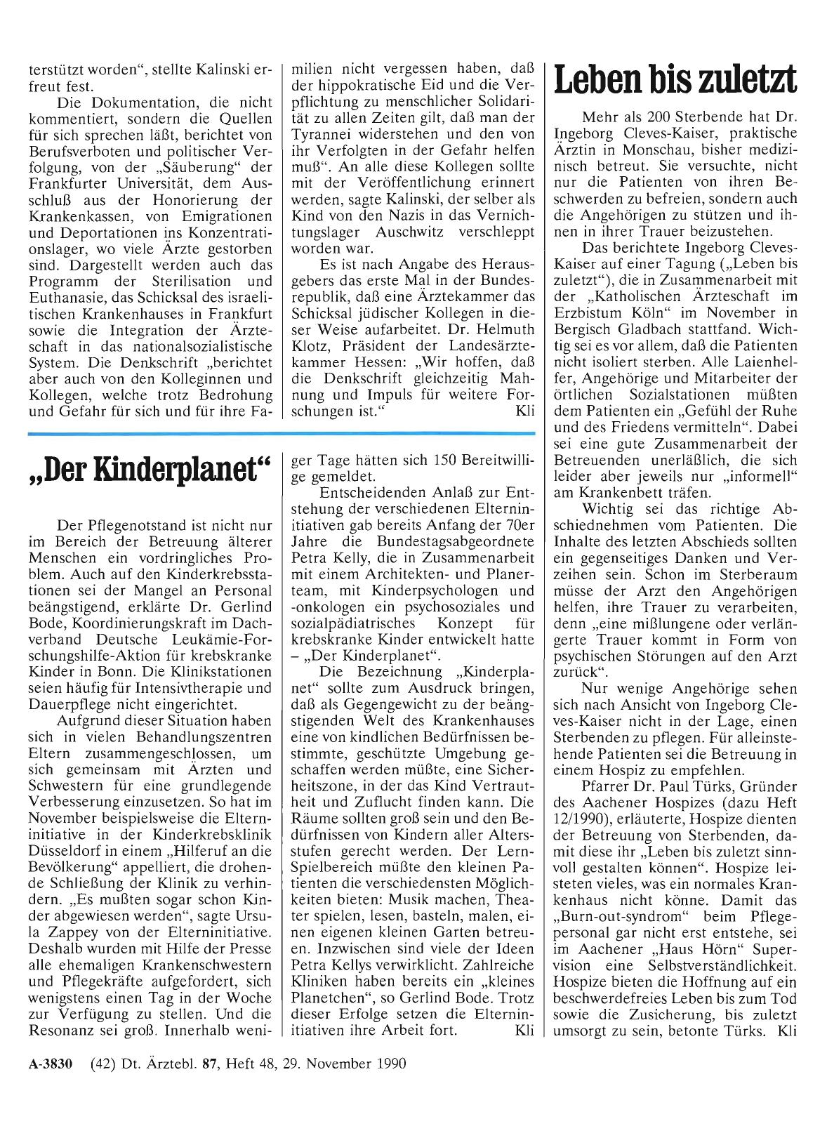 Vorschauseite 1: Leben bis zuletzt