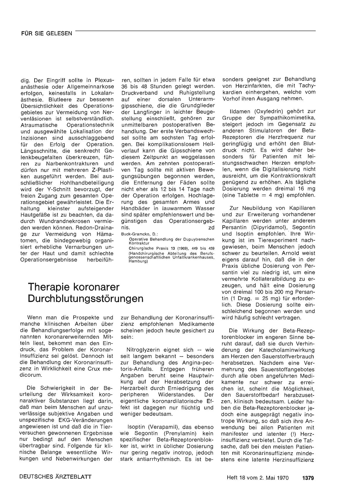 Vorschauseite 1: Therapie koronarer Durchblutungsstörungen
