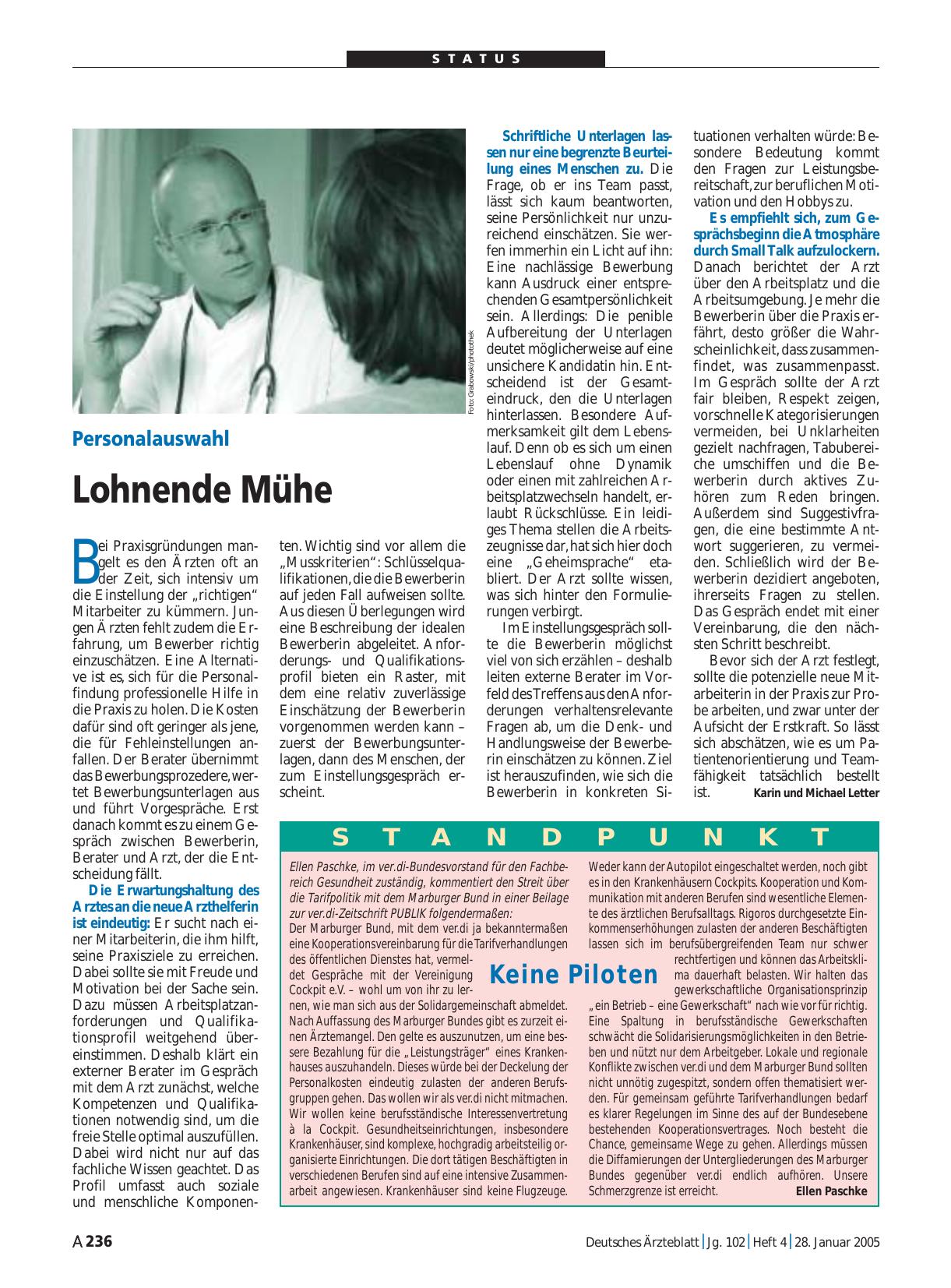 Vorschauseite 1: Personalauswahl: Lohnende Mühe
