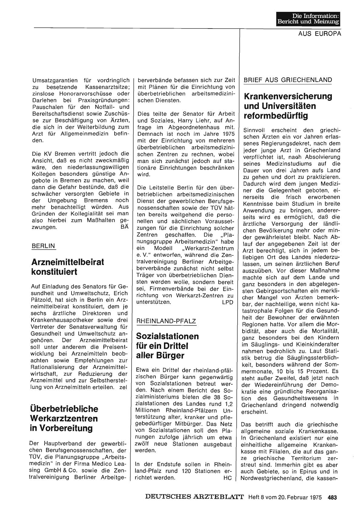 Vorschauseite 1: Rheinland-Pfalz: Sozialstationen für ein Drittel aller Bürger