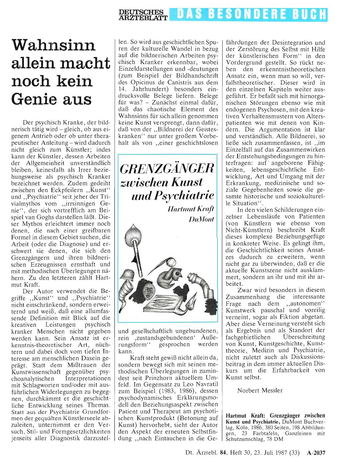 Vorschauseite 1: Wahnsinn allein macht noch kein Genie aus