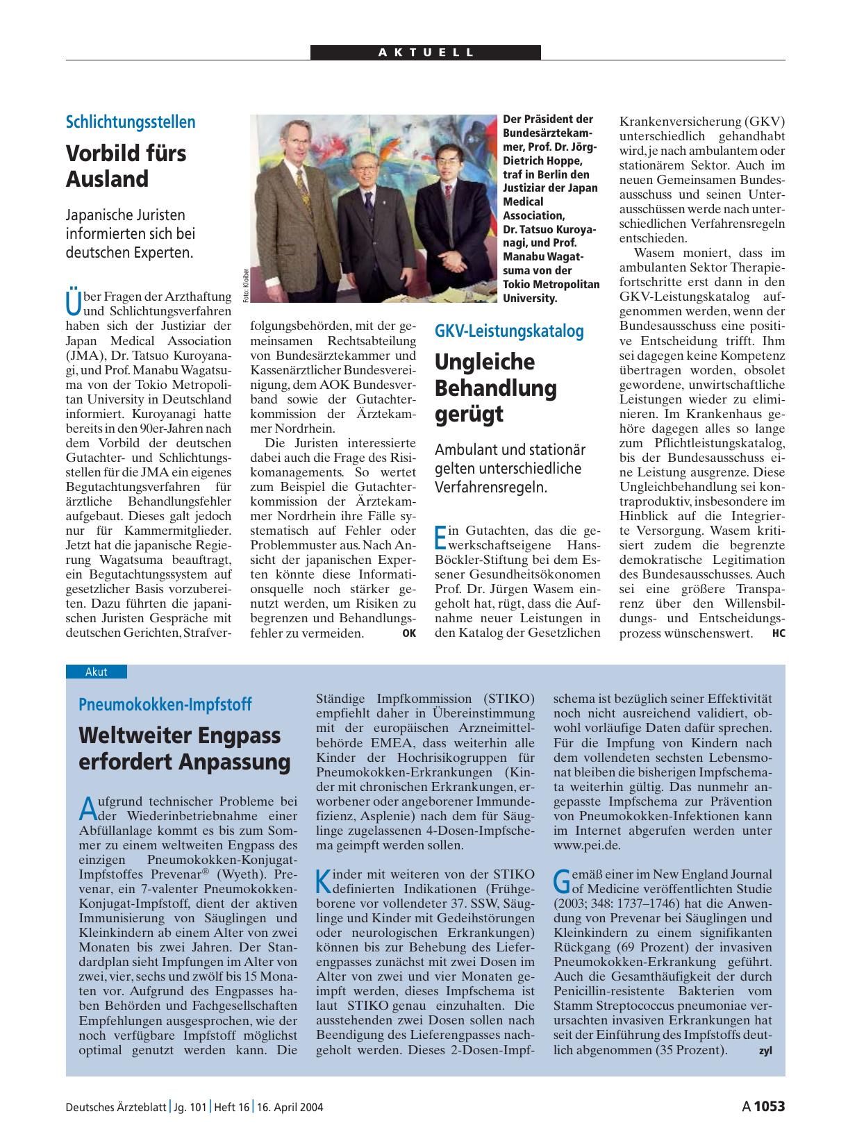 Vorschauseite 1: GKV-Leistungskatalog: Ungleiche Behandlung gerügt