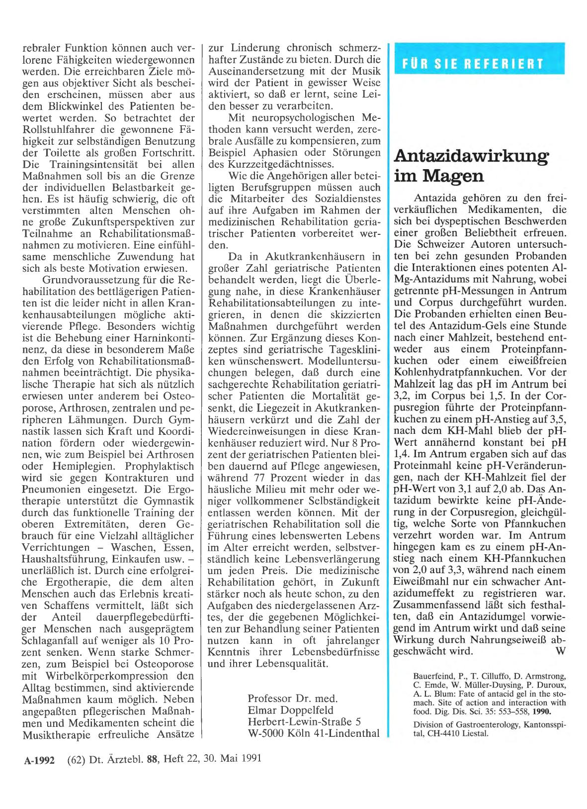 Vorschauseite 1: Antazidawirkung im Magen