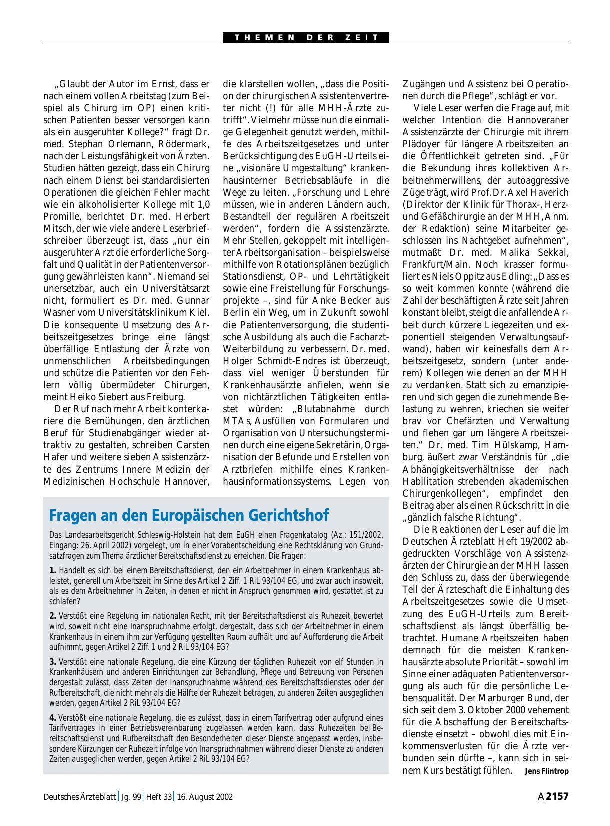 Vorschauseite 1: Fragen an den Europäischen Gerichtshof
