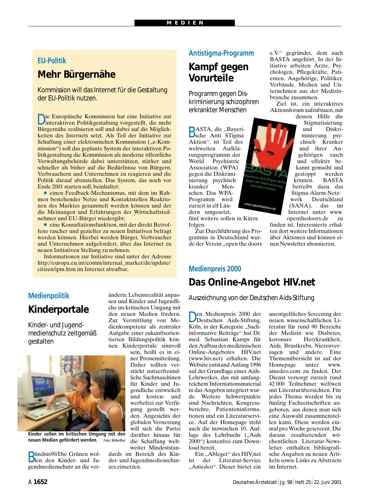 Vorschauseite 1: Antistigma-Programm: Kampf gegen Vorurteile
