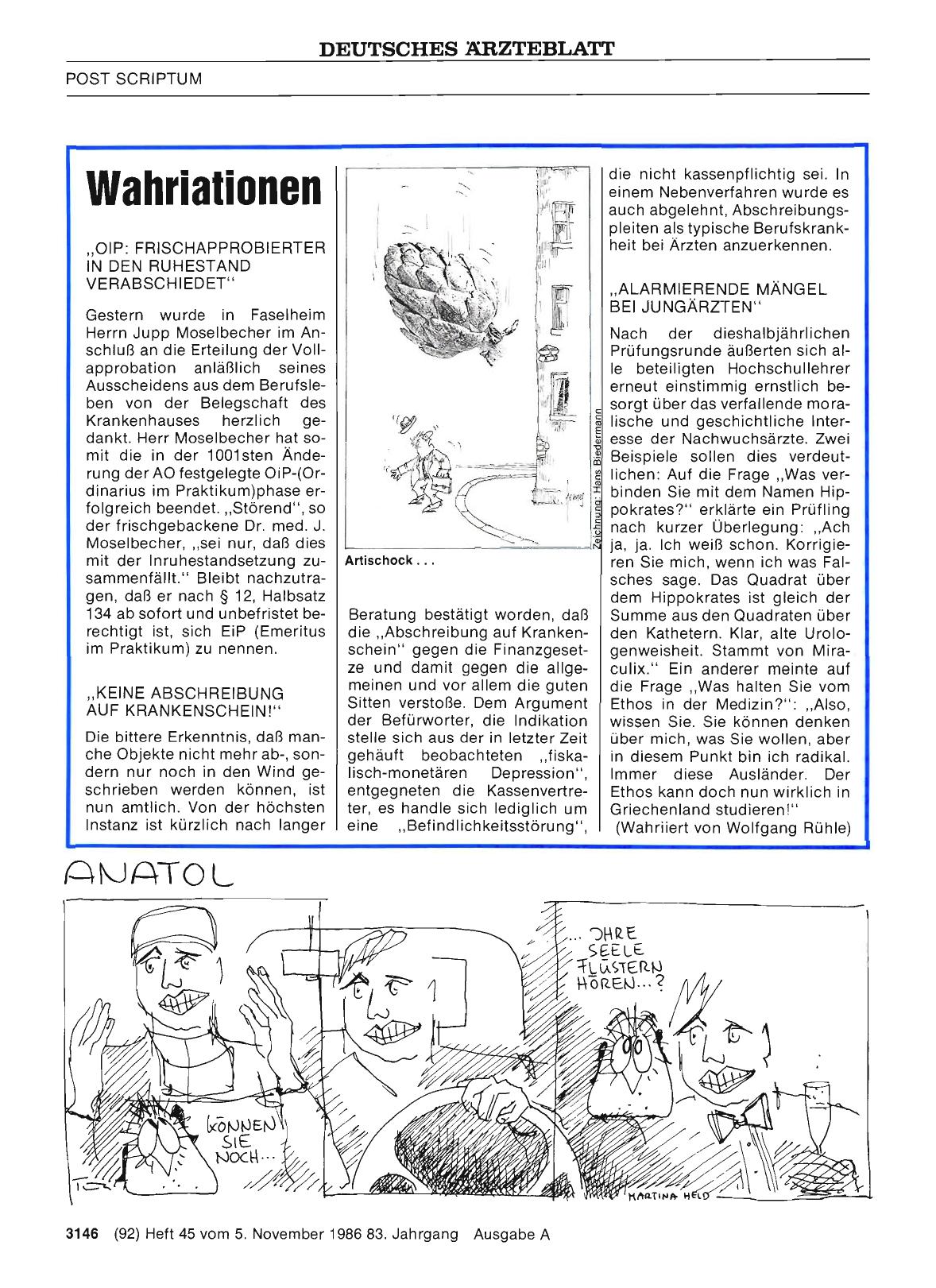 Vorschauseite 1: Wahriationen